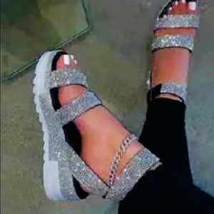 Sequined Sandals